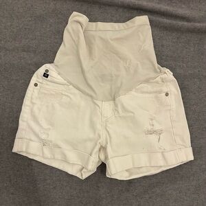 AG Maternity Stylish White Women's Shorts Size 26